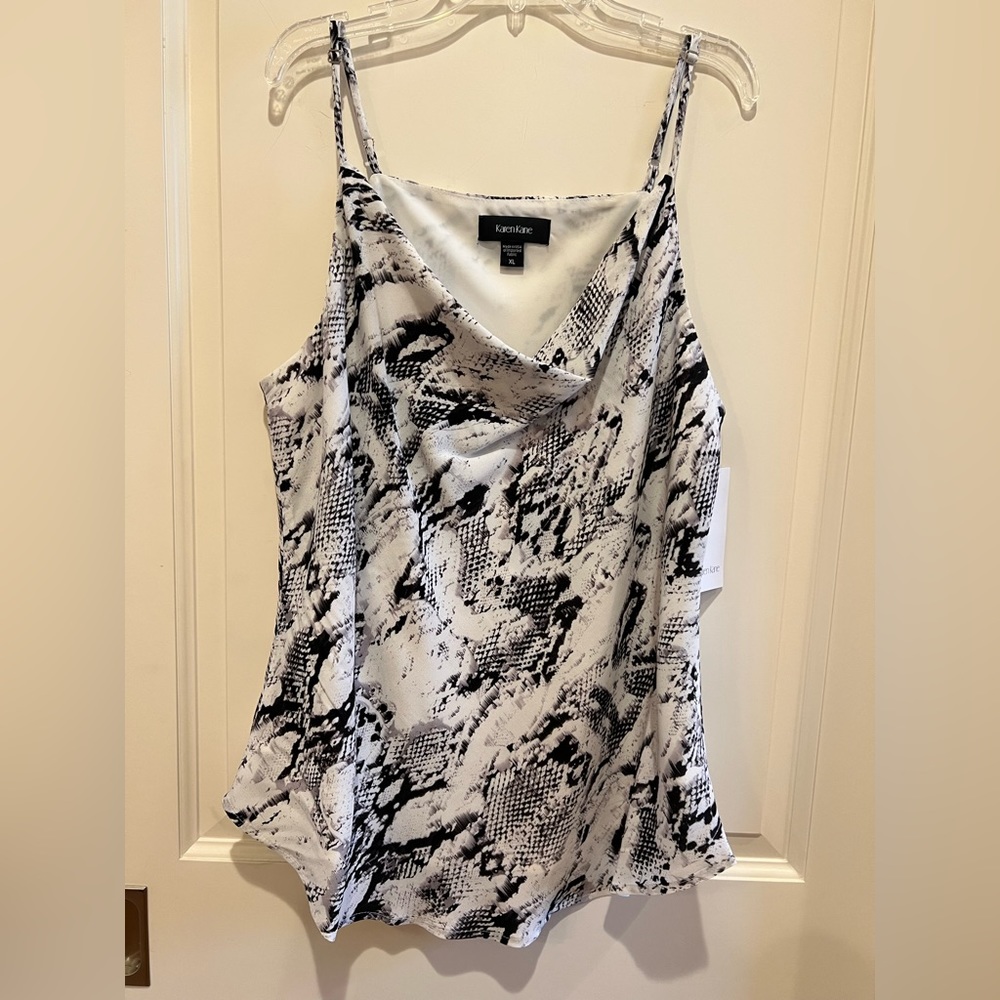 Karen Kane "Field Day" Drape Cami